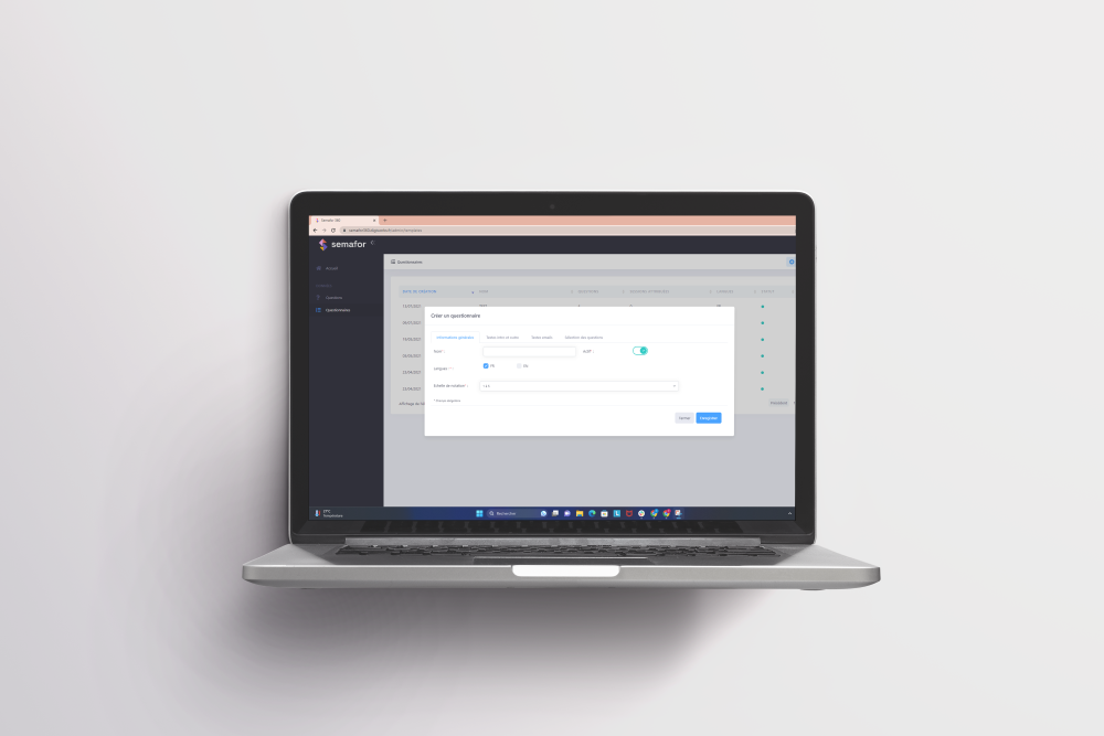Administration de la plateforme web RH