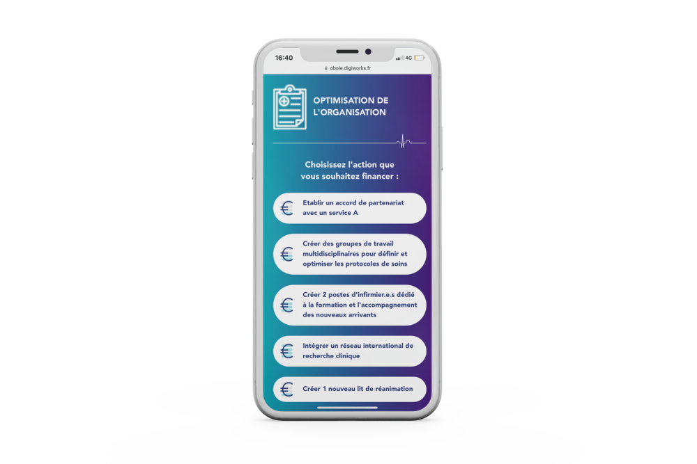 Le fonctionnement de l'application gamifiée pour la collecte de dons