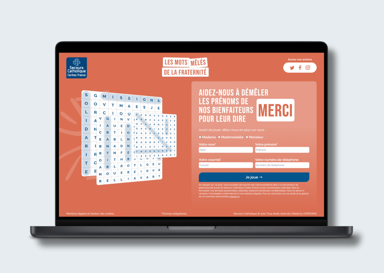 advergame secours catholique